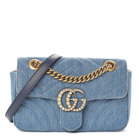 gucci mini denim bag